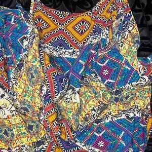 Zanzea Women's Maxi Dress - Multicolor Geometric Print